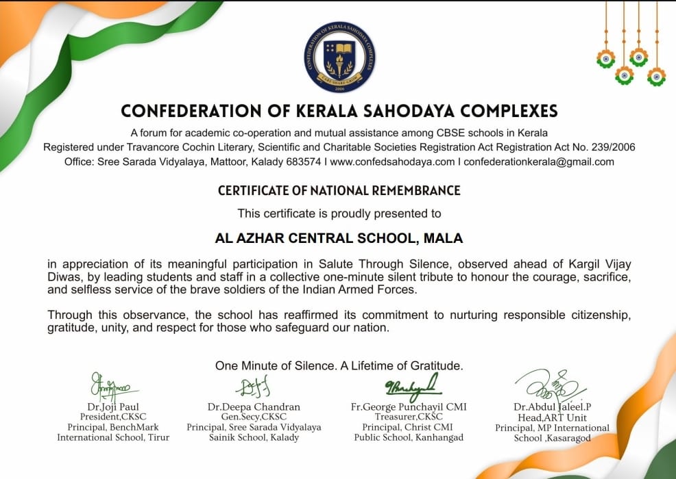 Certificate of National Remembrance